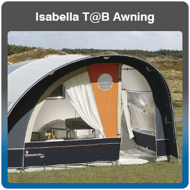 Isabella T@B Caravan Awning for sale at Adventure Leisure Vehicles