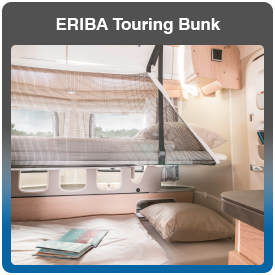 ERIBA Touring Caravan Bunk Bed for sale