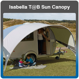 Isabella T@B Caravan Sun Canopy for sale at Adventure Leisure Vehicles